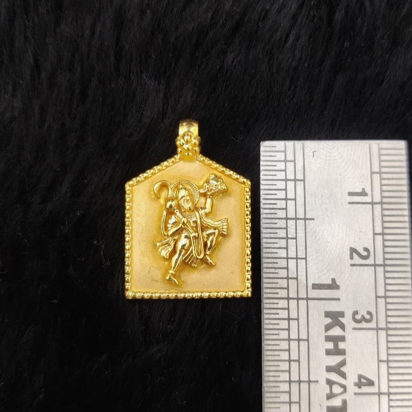916 Gold Fancy Hanuman Pendant