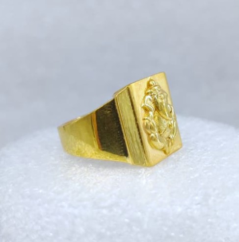 916 Gold Fancy Ganapati Ring