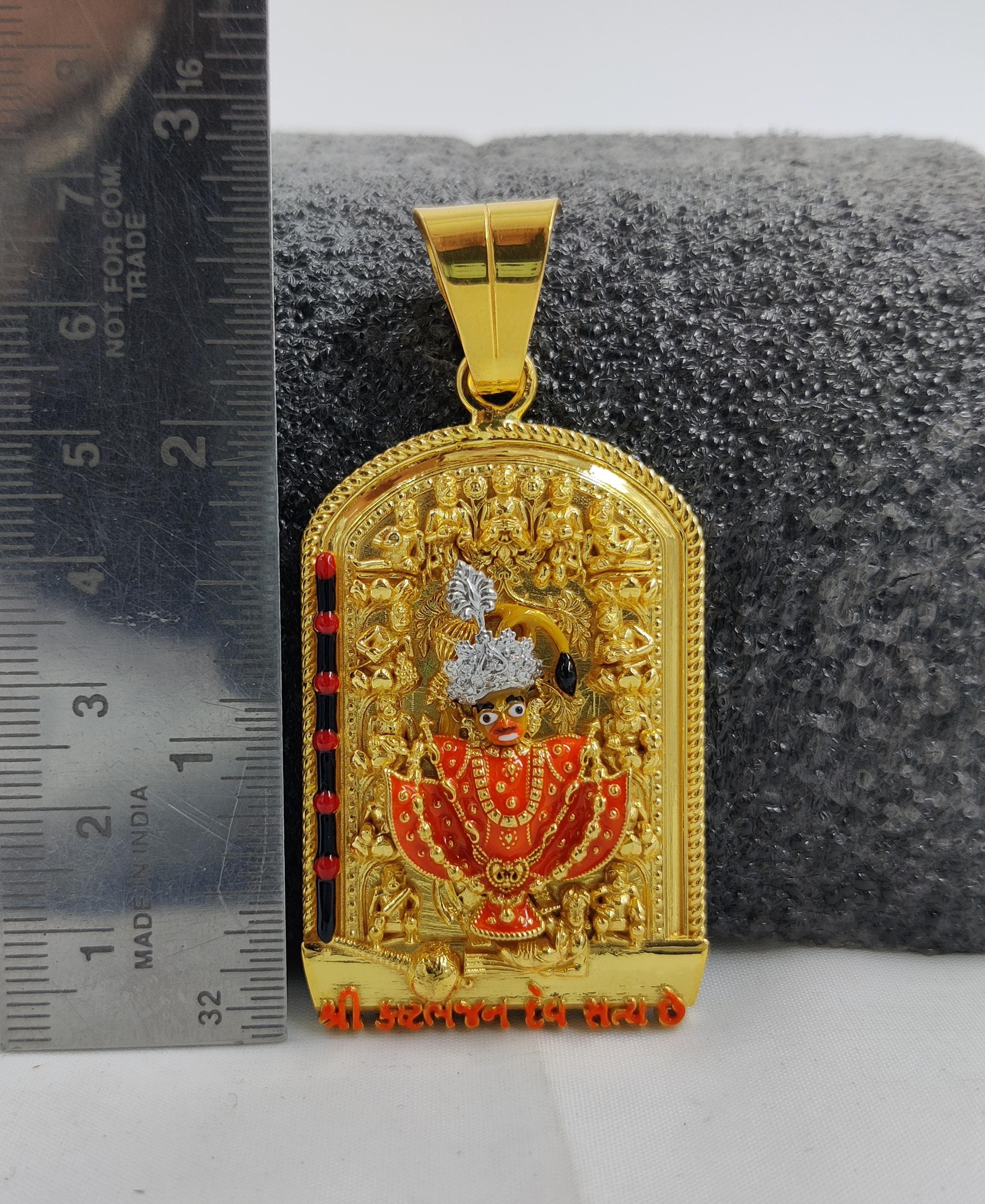 916 Gold Fancy Kastbhanjan Dev Pendant