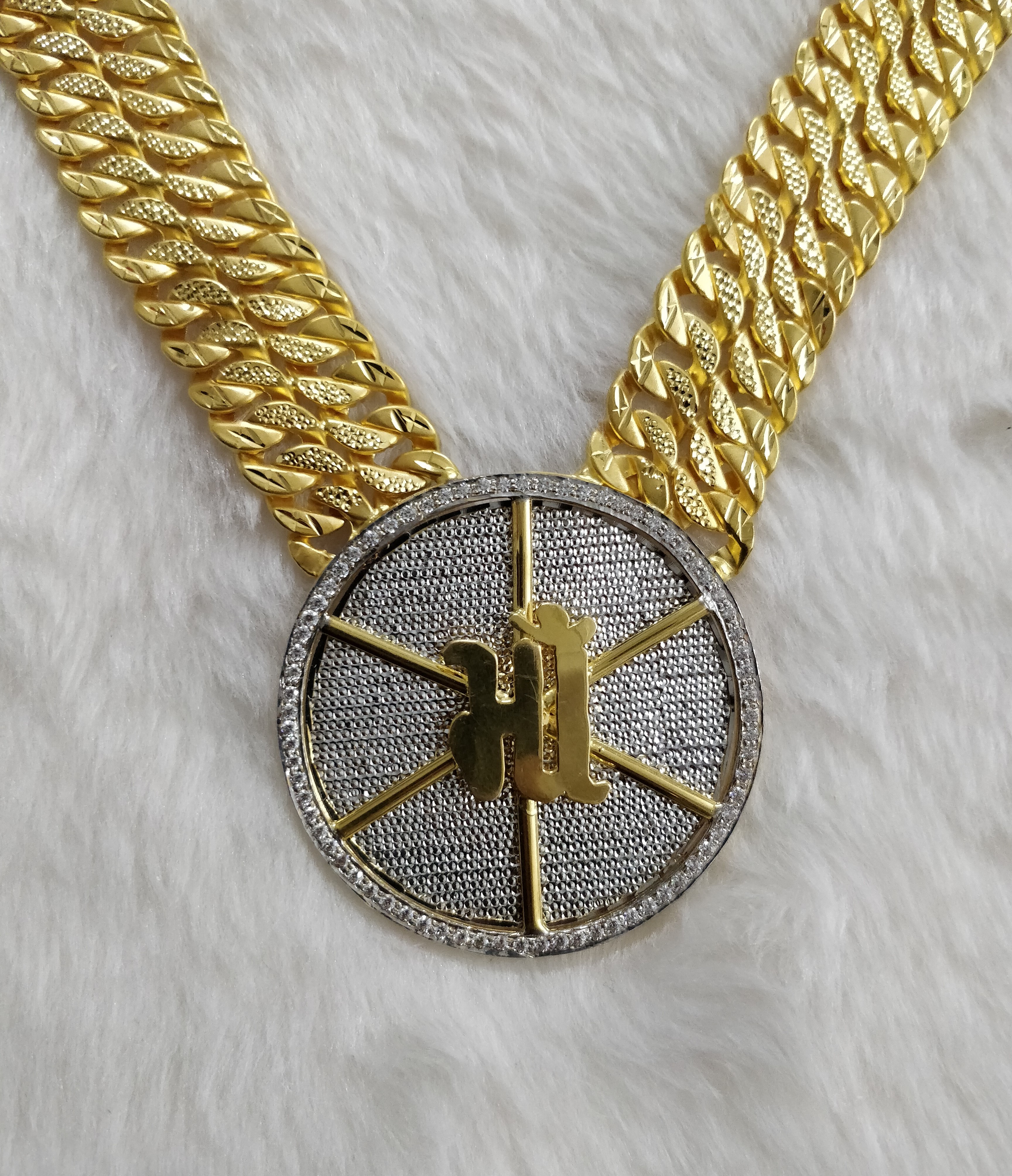 916 Gold Fancy Singapuri Chain