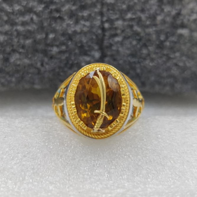 916 Gold Gent's Stone Ring