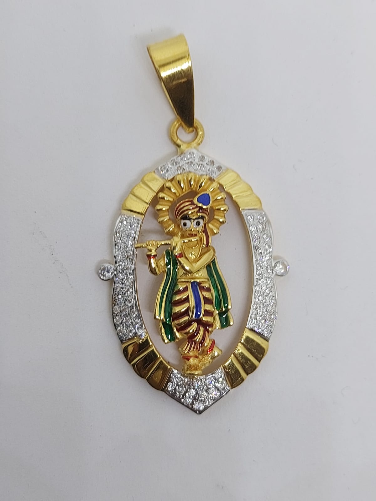 22KT Gold Krishna Designer Pendant