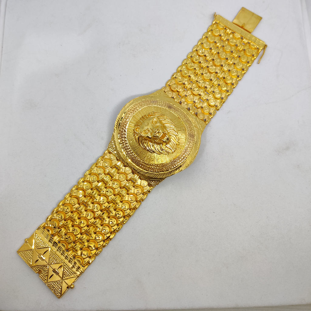 916 Gold Fancy Gent's Lion Face Bahubali Lucky