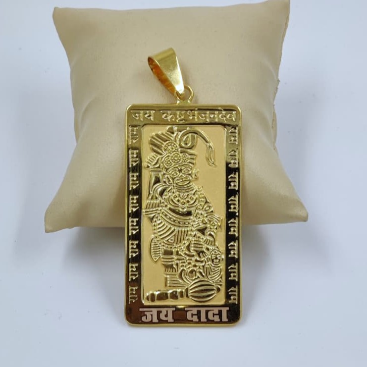 916 Gold Fancy Hanuman Pendant