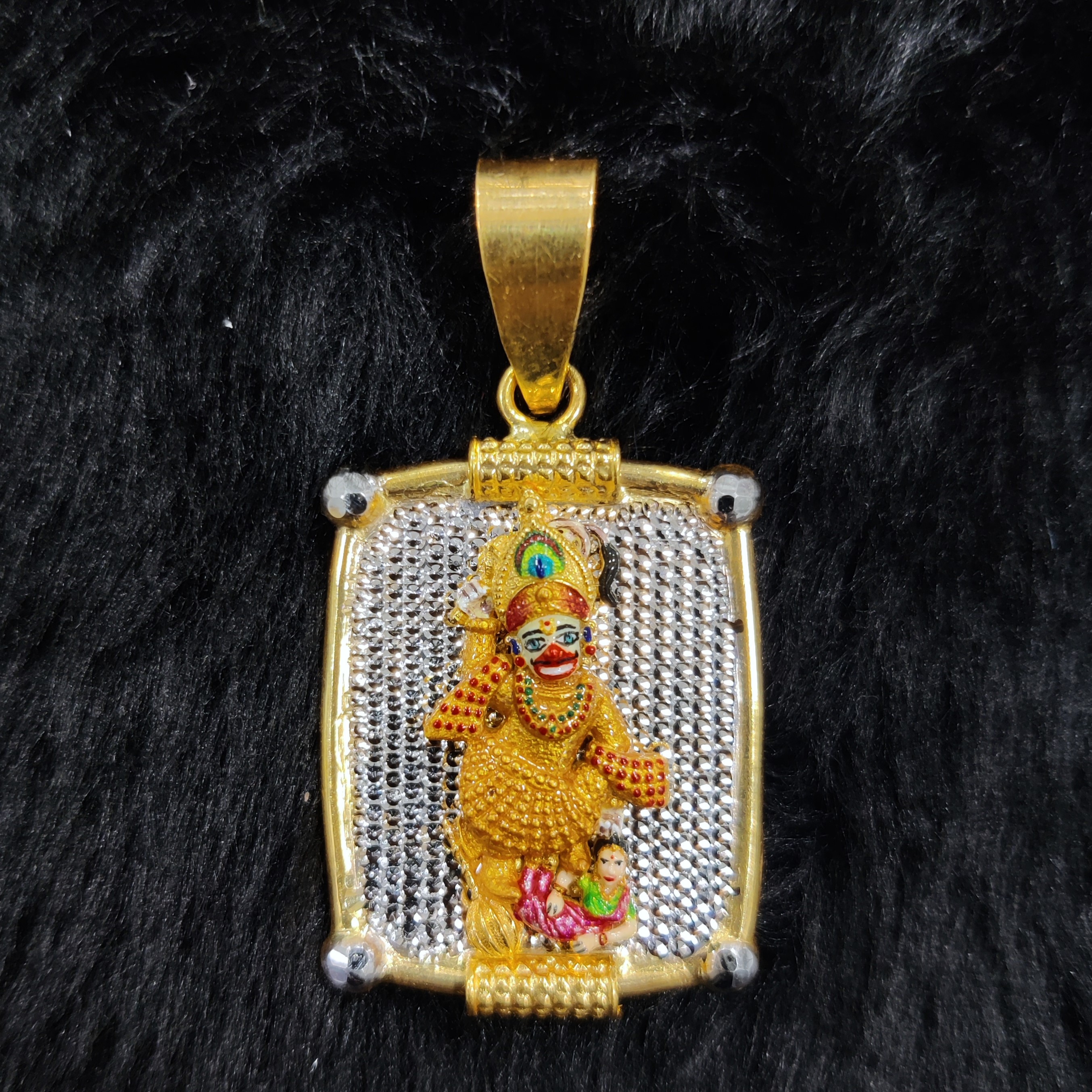 916 Gold Fancy Hanuman Pendant