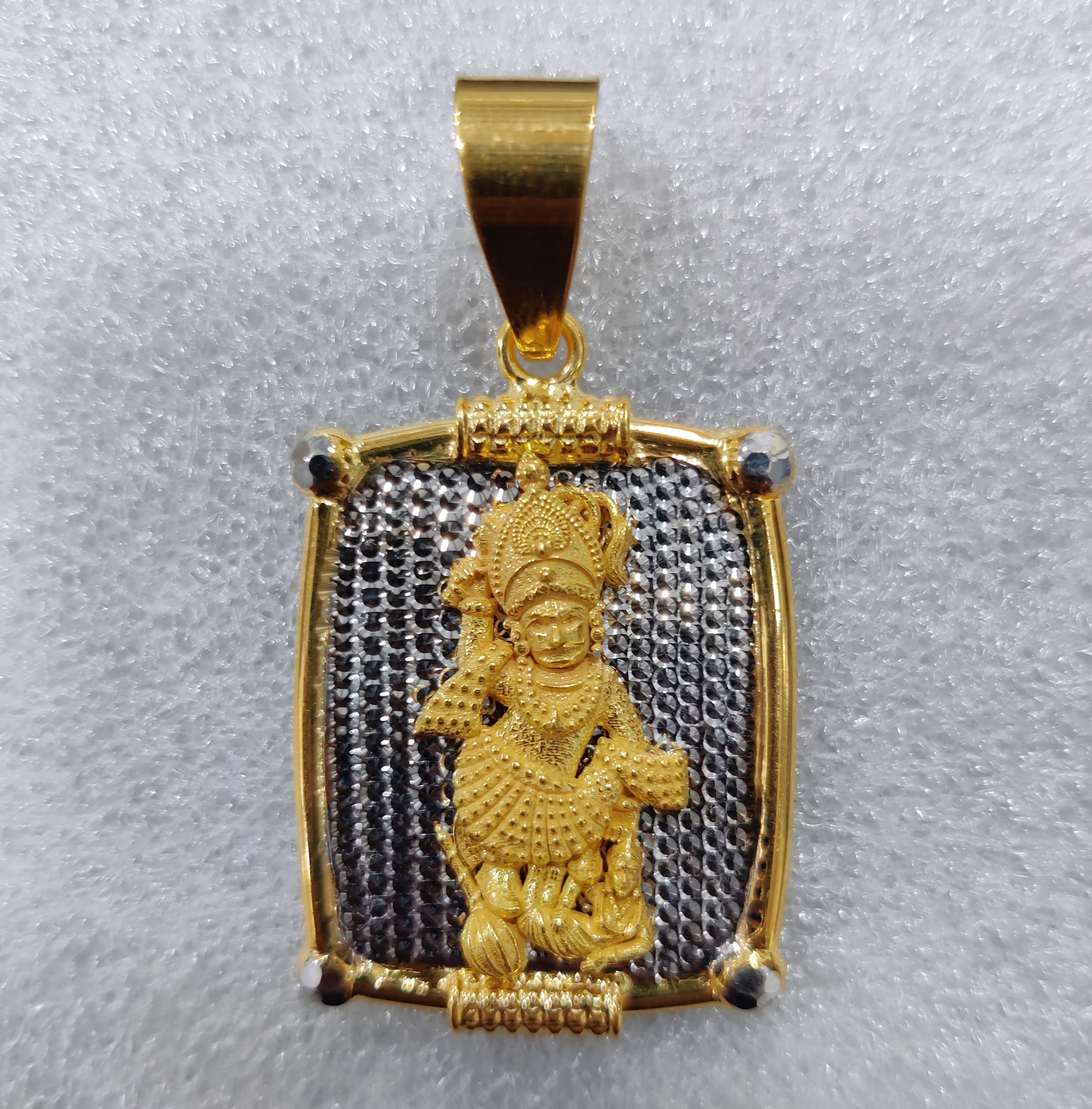 916 Gold Fancy Hanuman Pendant