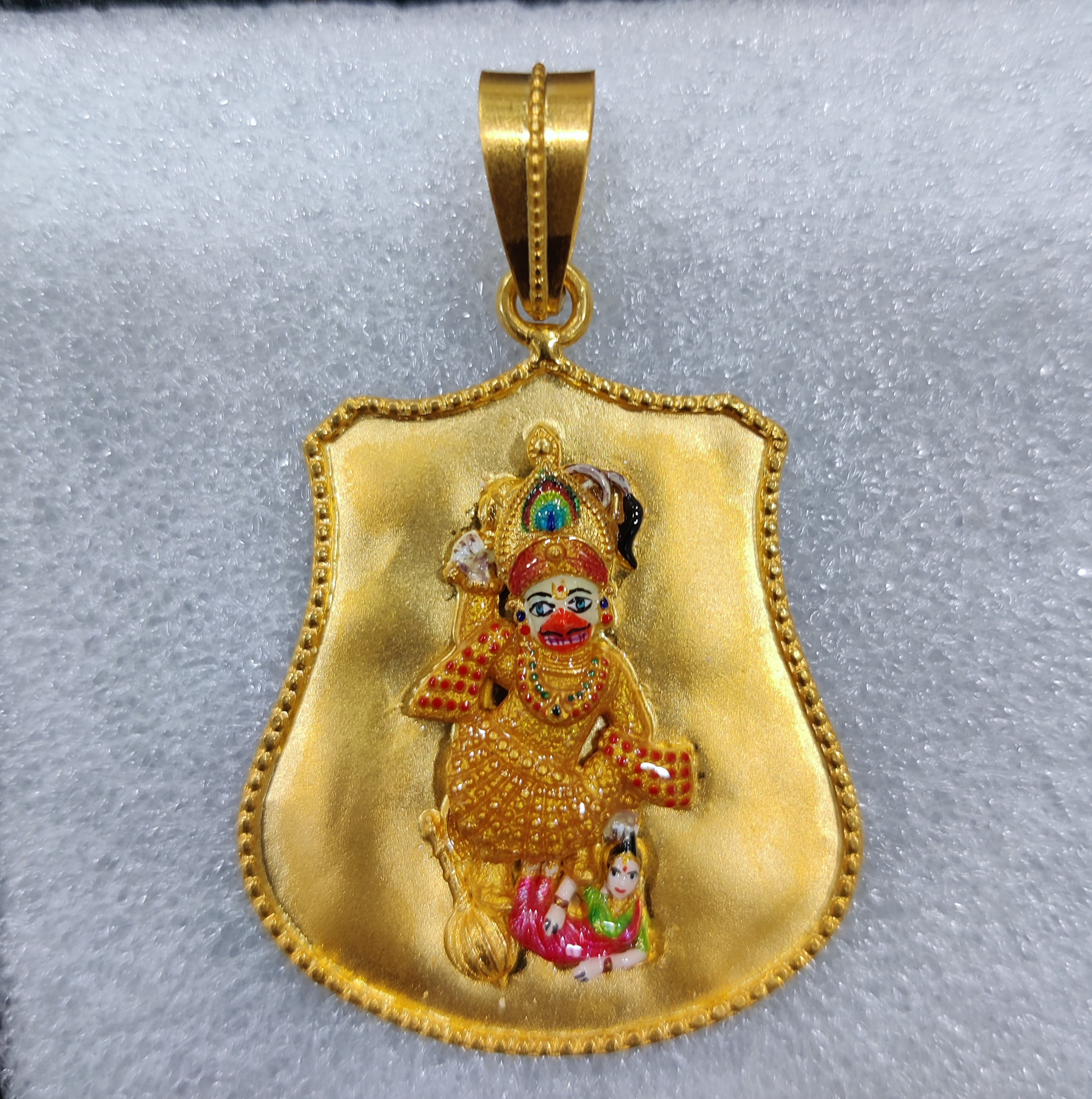 916 Gold Fancy Hanuman Pendant