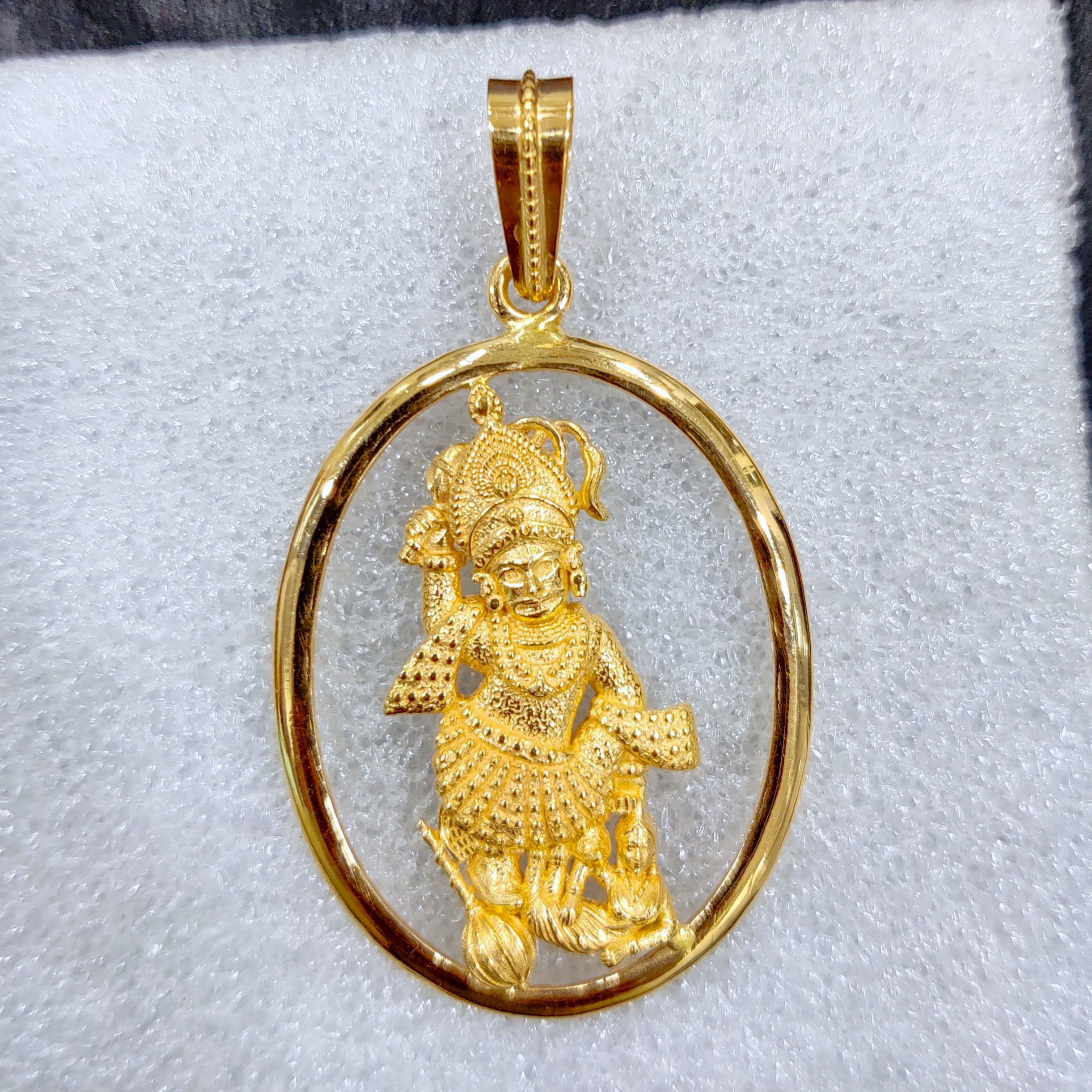 916 Gold Fancy Hanuman Pendant