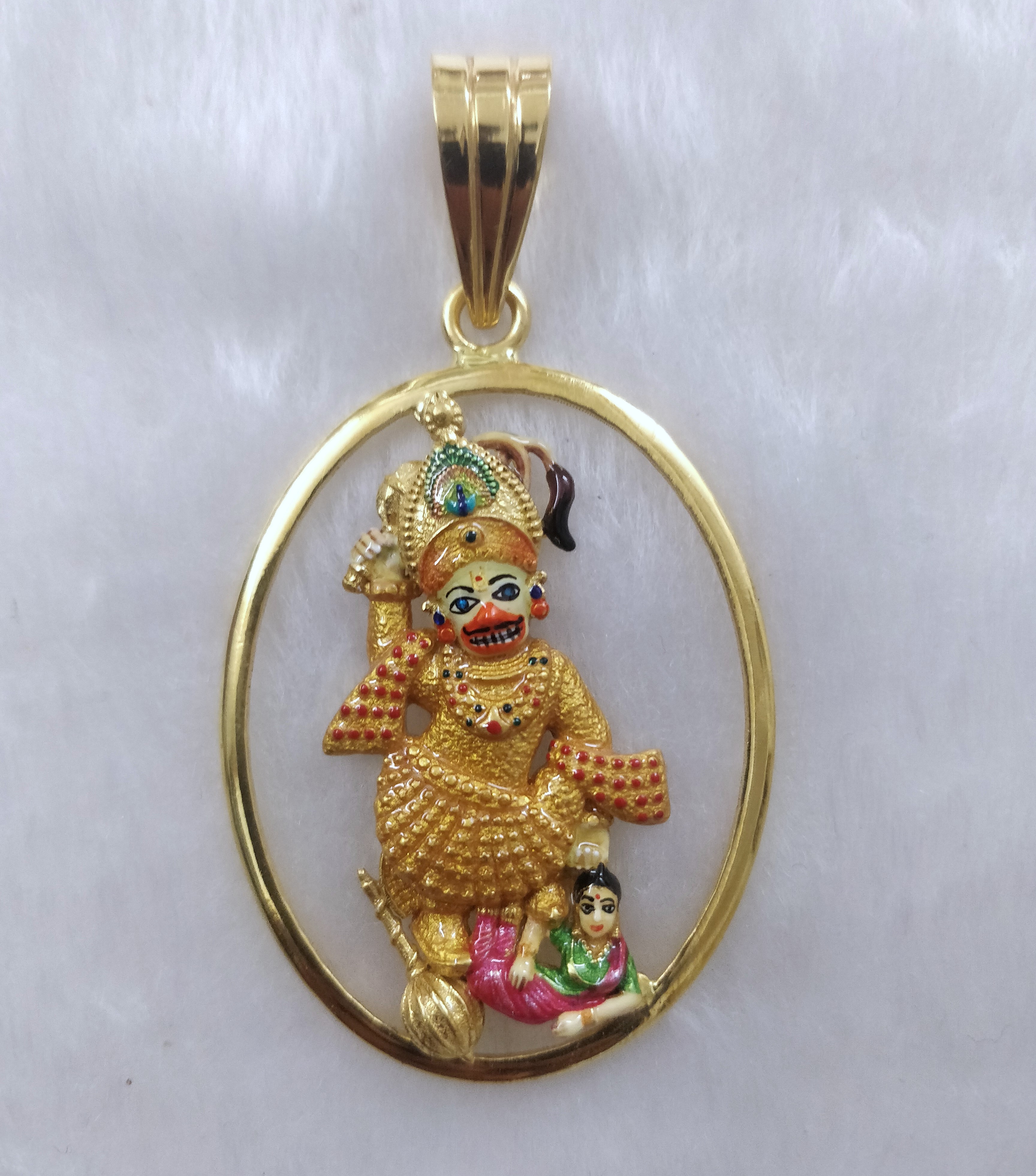 916 Gold kastbhanjan Dev Pendant
