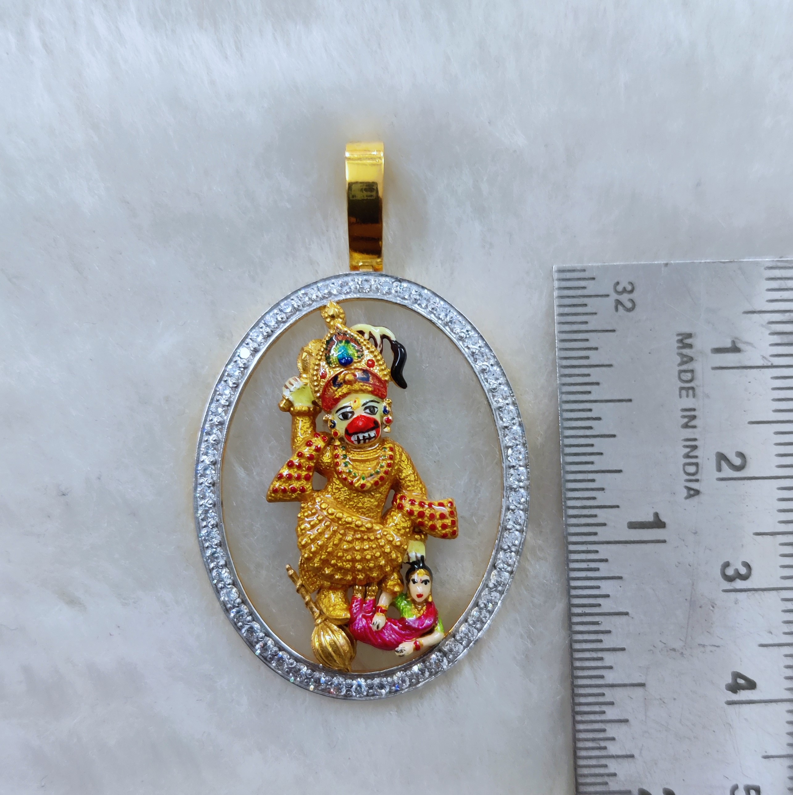 916 Gold kastbhanjan Dev Pendant
