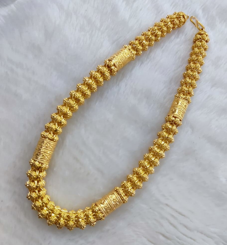 916 Gold Super Hollow Bahubali Chain