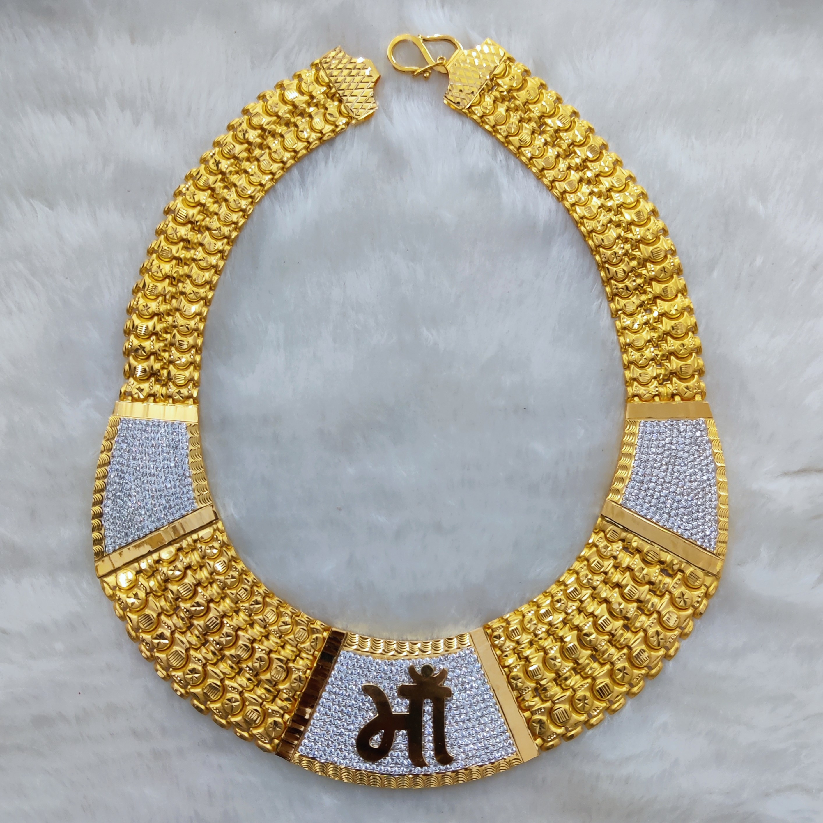 916 Gold Bahubali Maa Chain-12