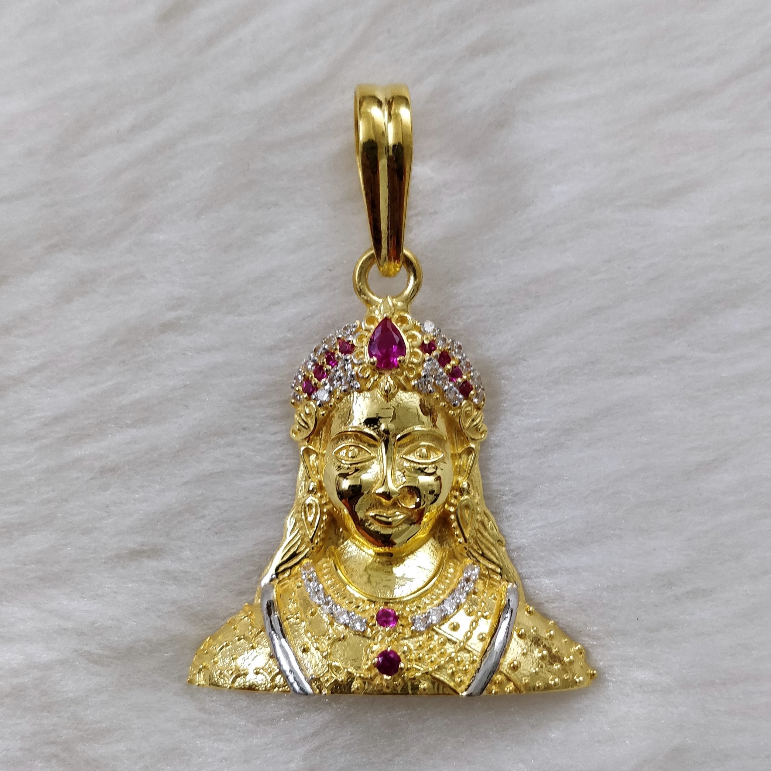 916 Gold Fancy Chehar Maa Pendant