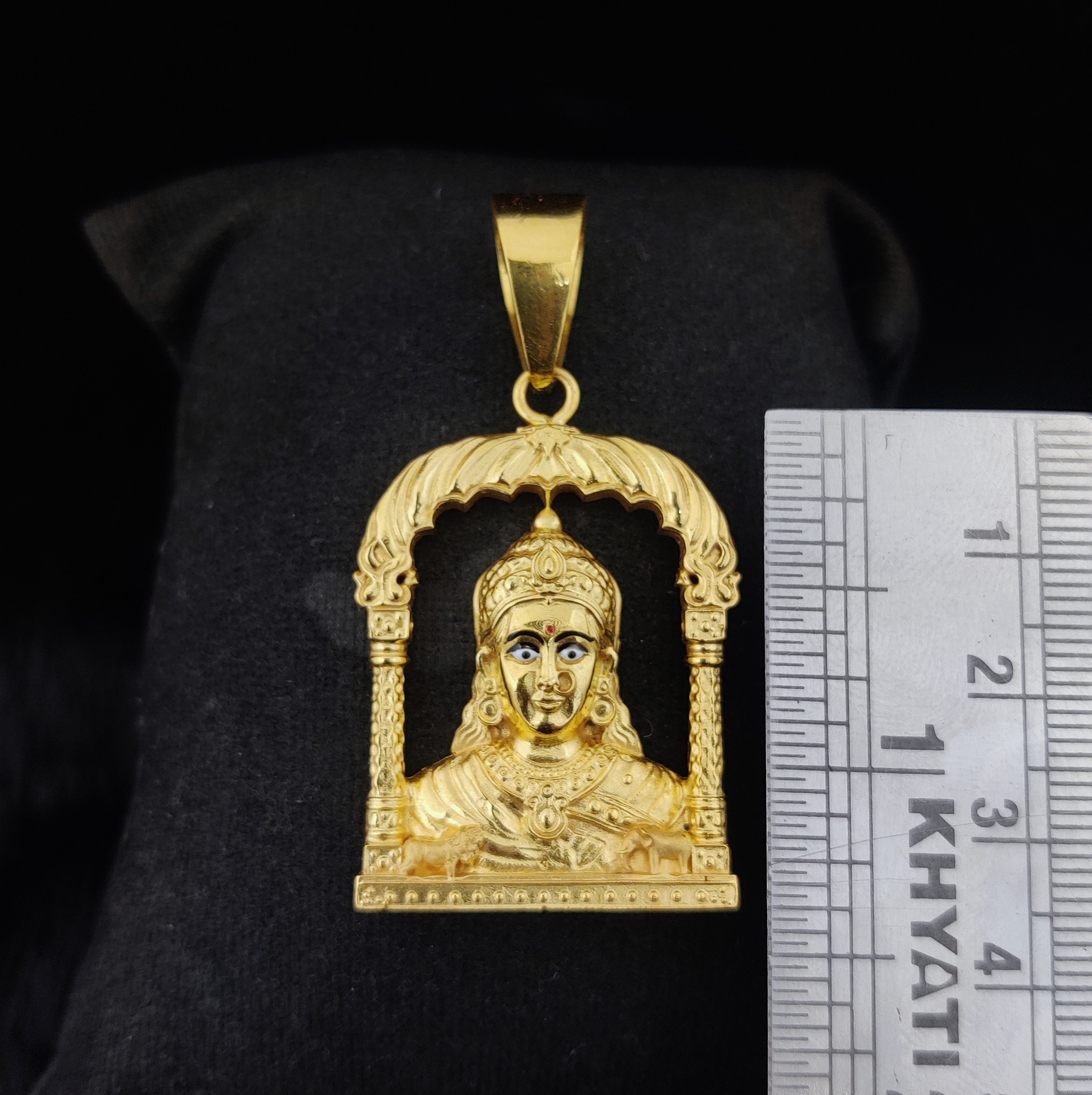 916 Gold Fancy Chehar Maa Pendant