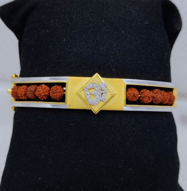 916 Gold Fancy Om Kada