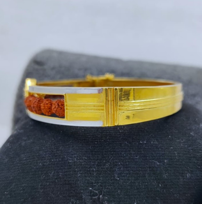 916 Gold Fancy Om Kada