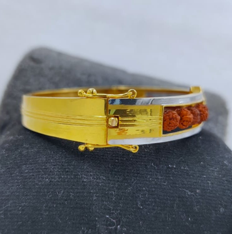 916 Gold Fancy Om Kada