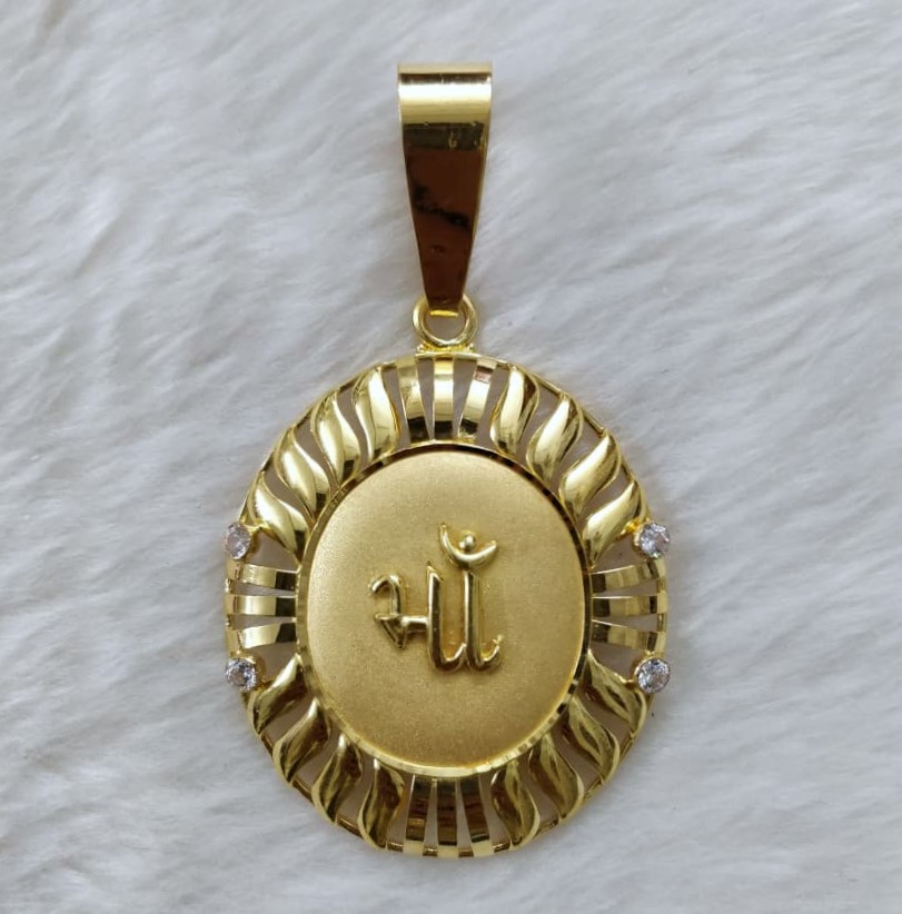 916 Gold Fancy Maa Pendant