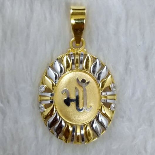 916 Gold Fancy Maa Pendant
