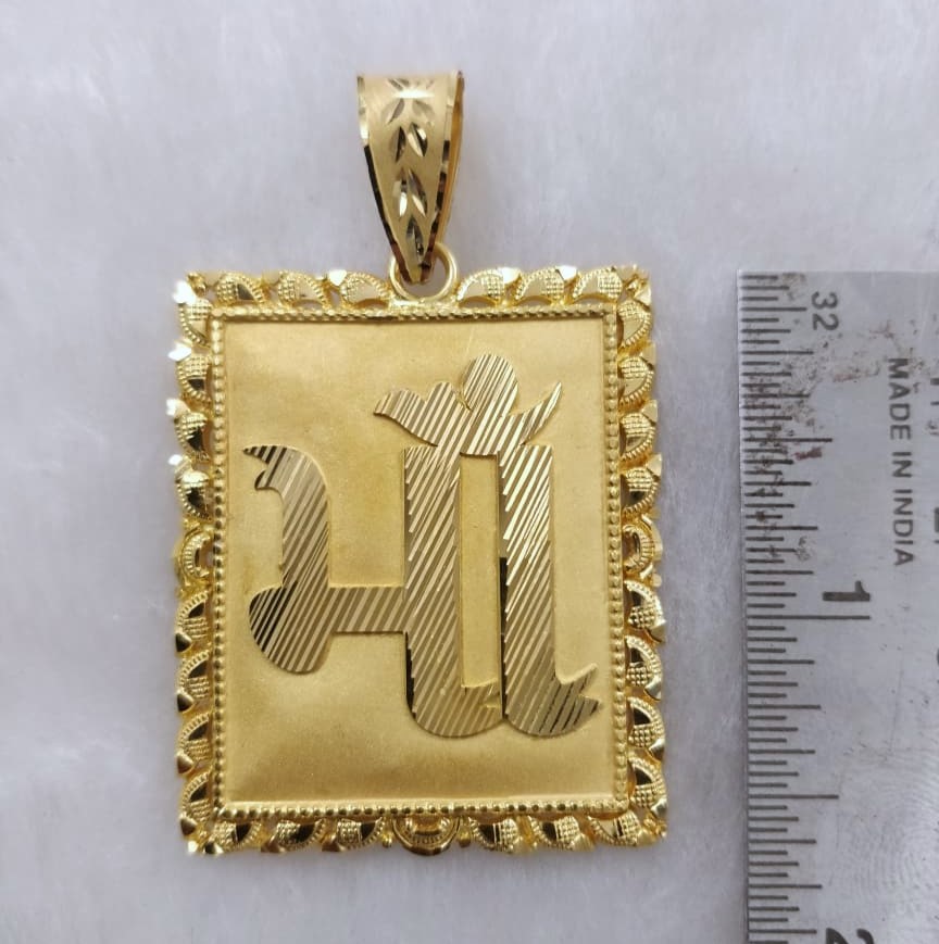 916 Gold Fancy Maa Pendant