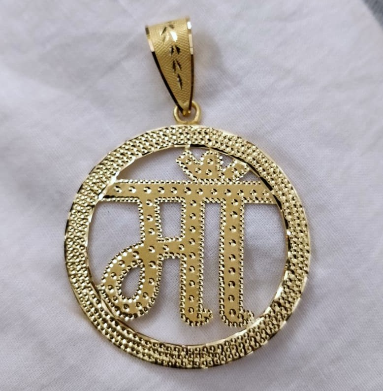 916 Gold Fancy Maa Pendant
