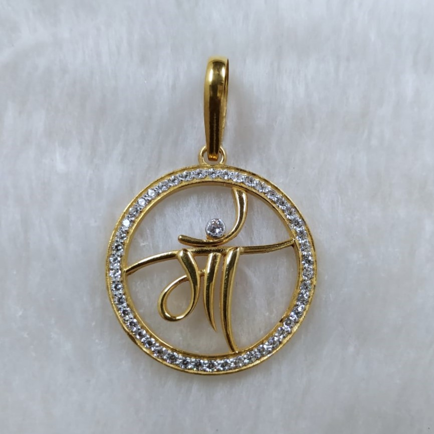916 Gold Fancy Maa Pendant