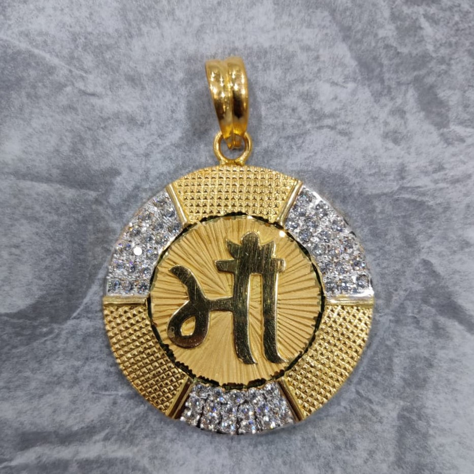 916 Gold Fancy Maa Pendant