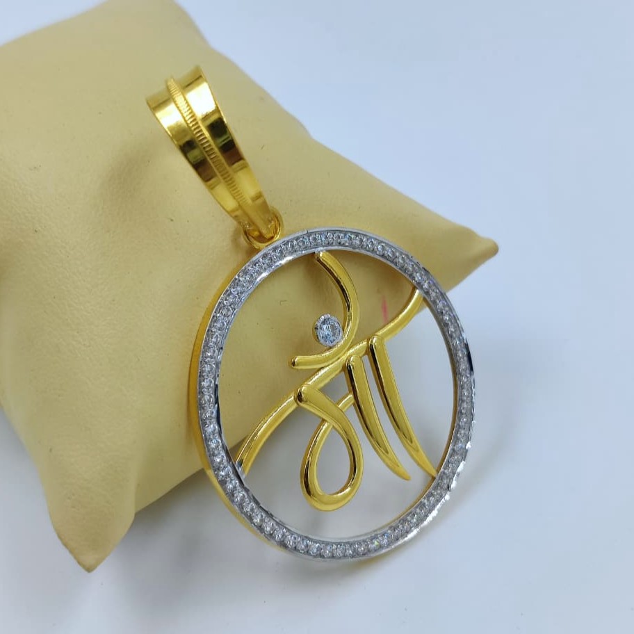 916 Gold Fancy Maa Pendant