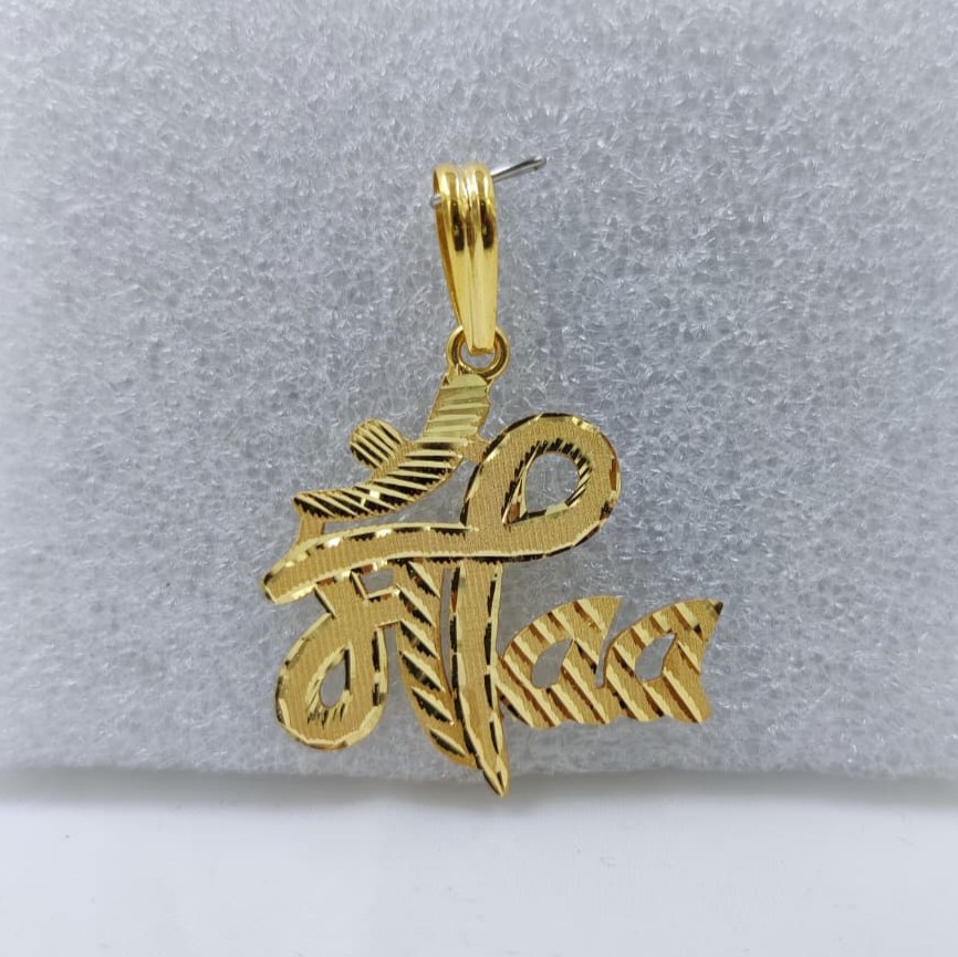 916 Gold Aricutting Maa Pendant