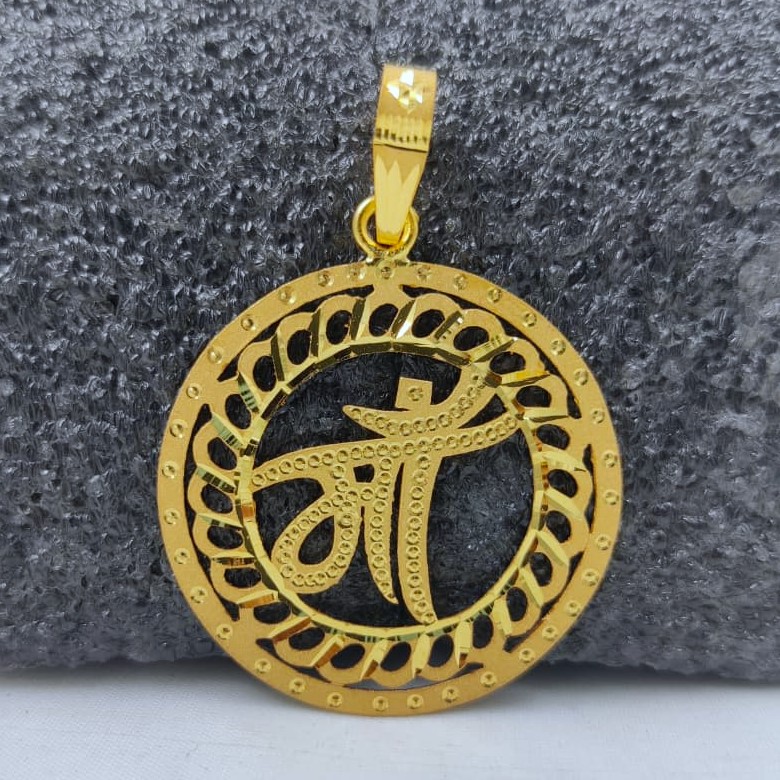 916 Gold Fancy Maa Pendant