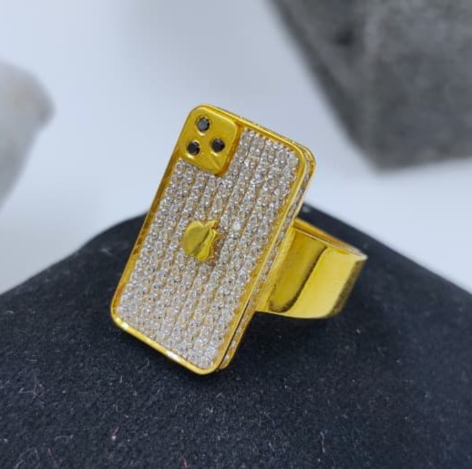 916 Gold Fancy i-Phone Ring