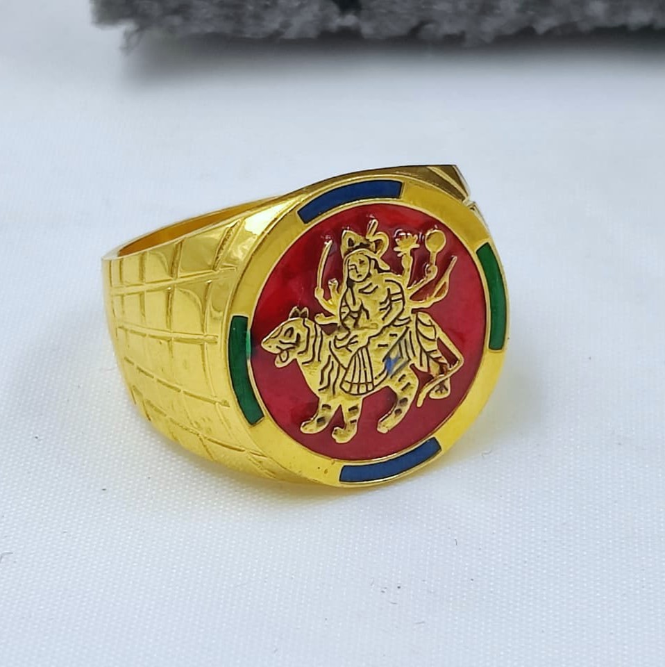 916 Gold Fancy Ambaji Rinng