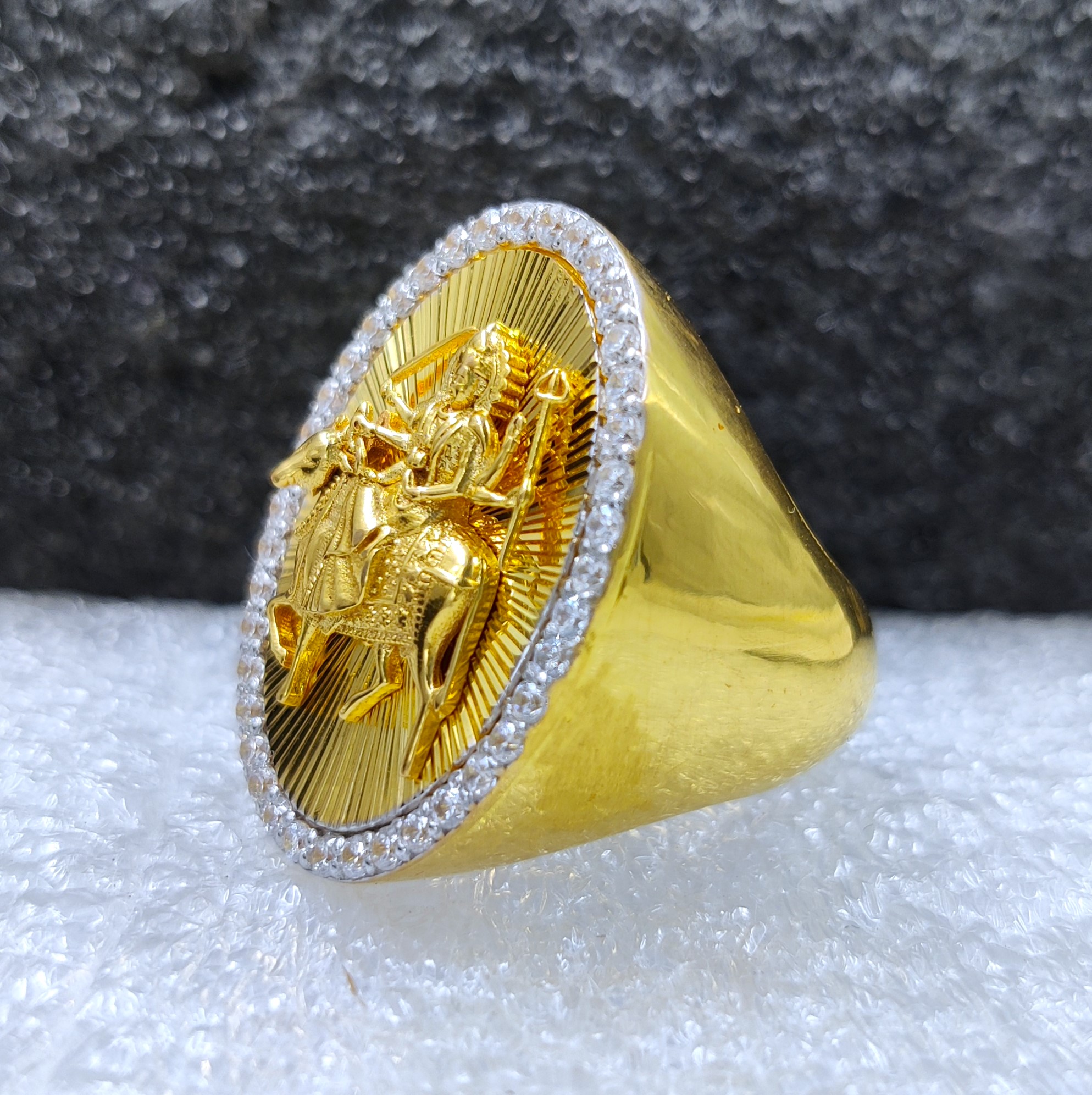 916 Gold Fancy Umiya Maa Ring