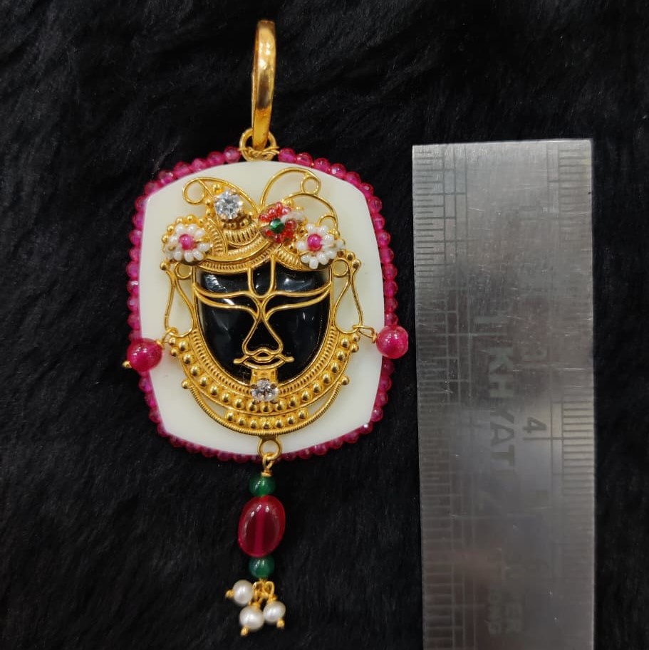 916 Gold Fancy Shreenathji Pendant