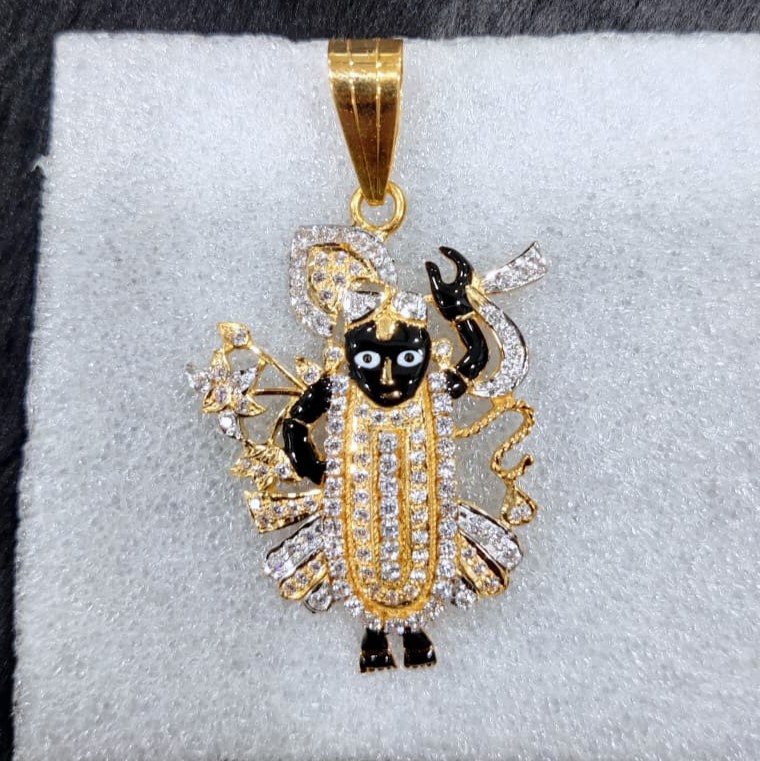 916 Gold Fancy Shreenathji Pendant