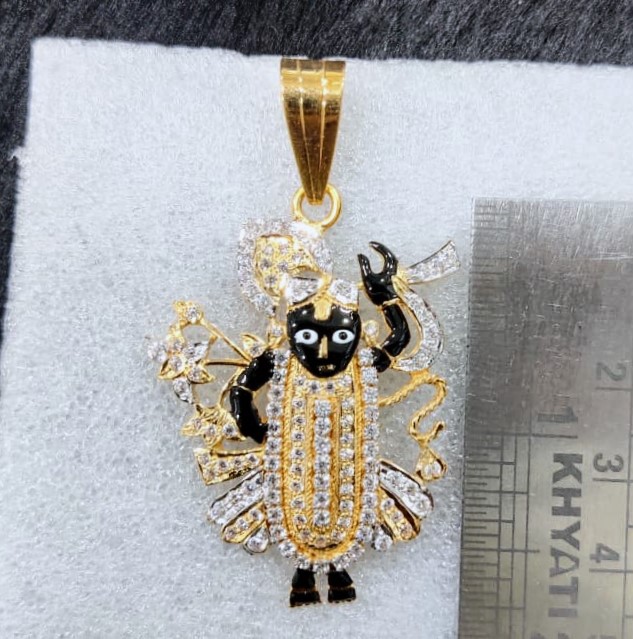 916 Gold Fancy Shreenathji Pendant