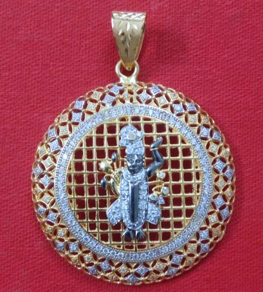 916 Gold Fancy Shreenathji Pendant