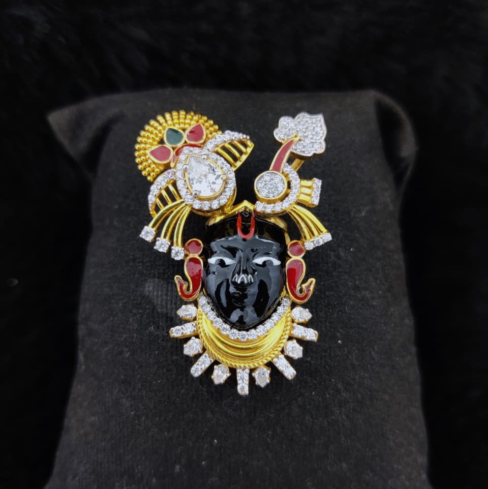 916 Gold Fancy Shreenathji Pendant