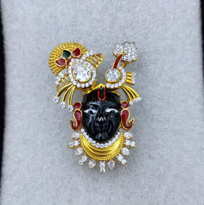 916 Gold Fancy Shreenathji Pendant