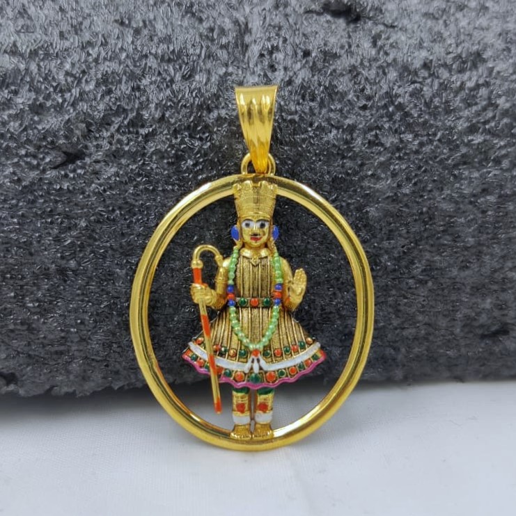 916 Gold Fancy Ghanshyam Maharaj Pendant