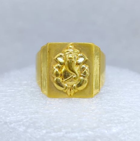 916 Gold Fancy Ganapati Ring