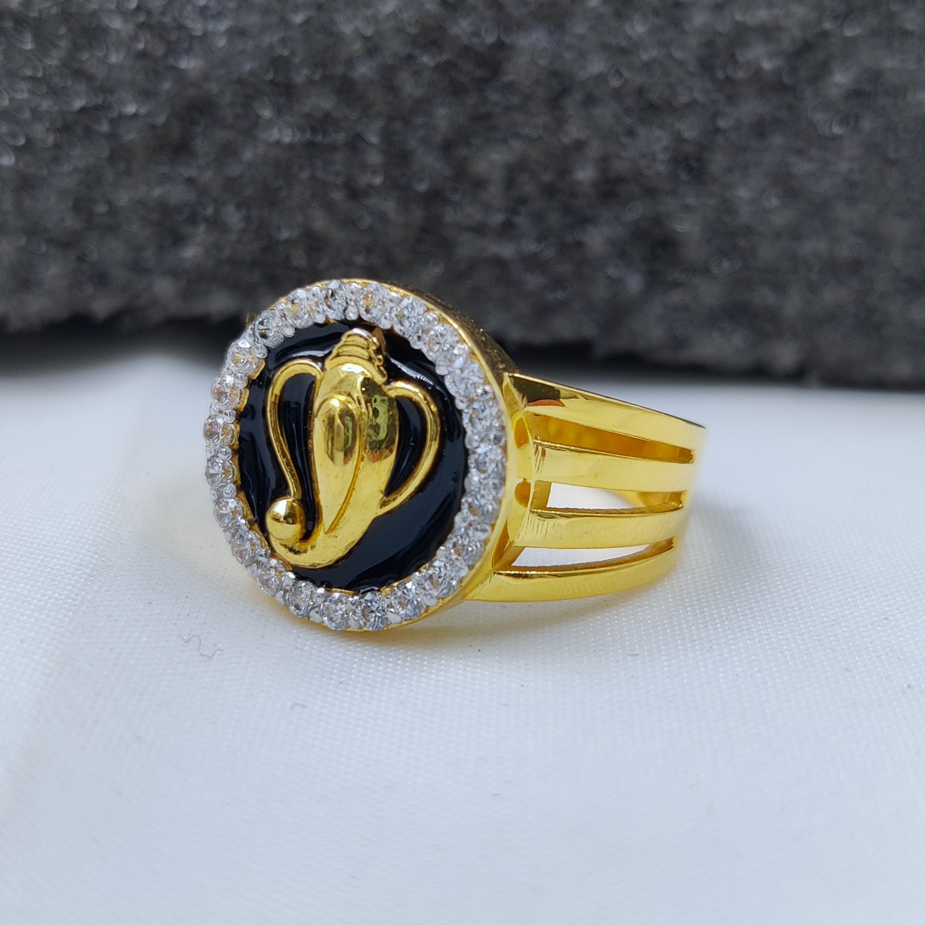 916 Gold Fancy Ganapati Ring