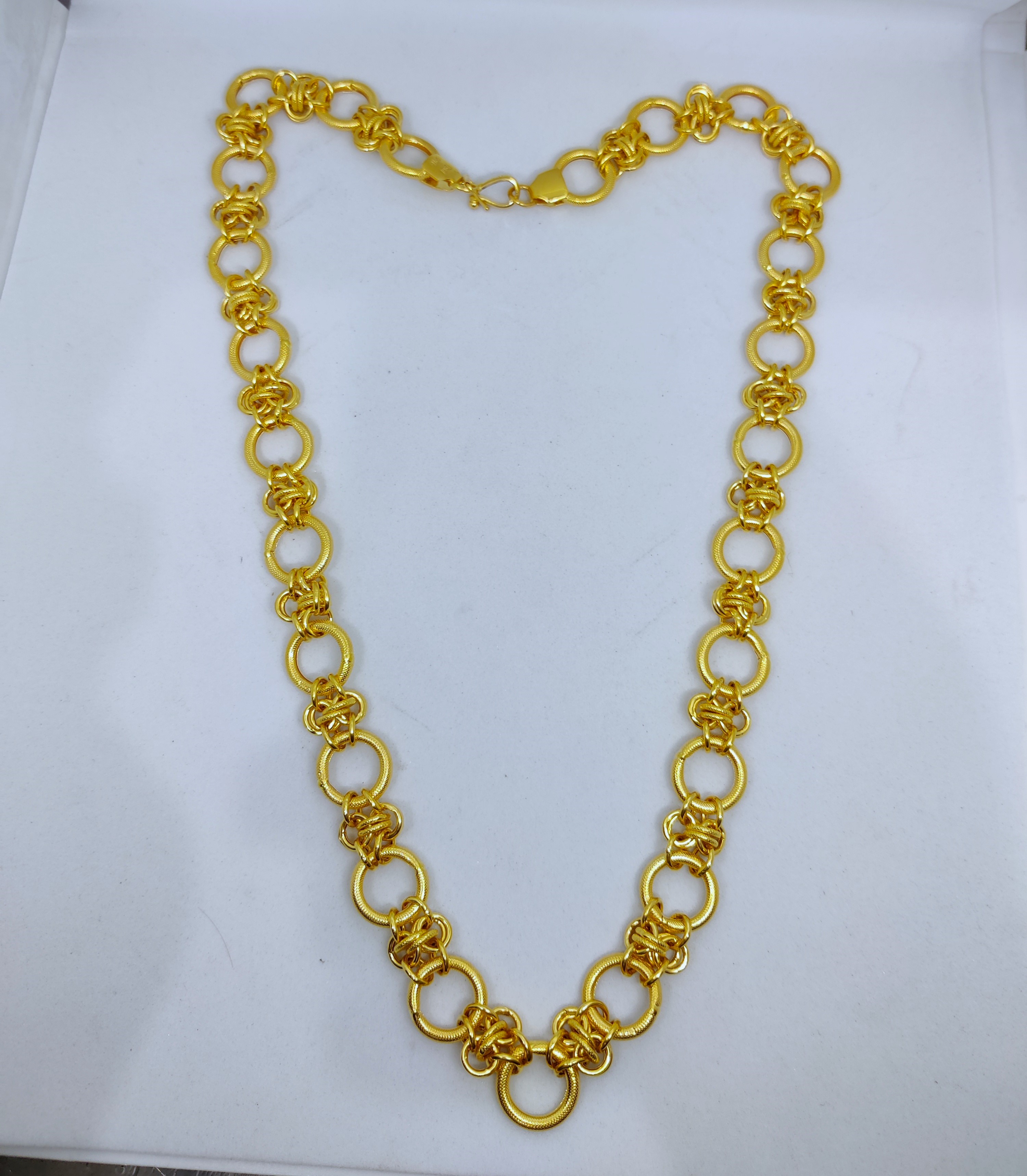 916 Gold Fancy Hollow Chain