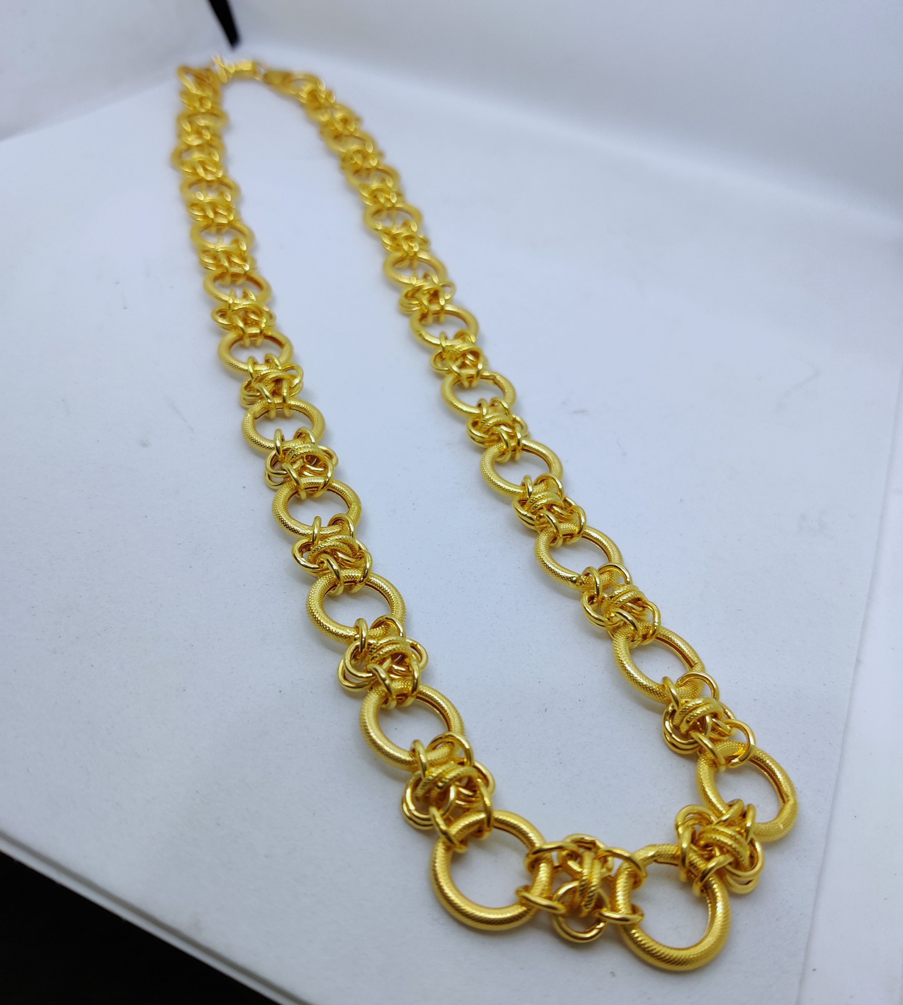 916 Gold Fancy Hollow Chain