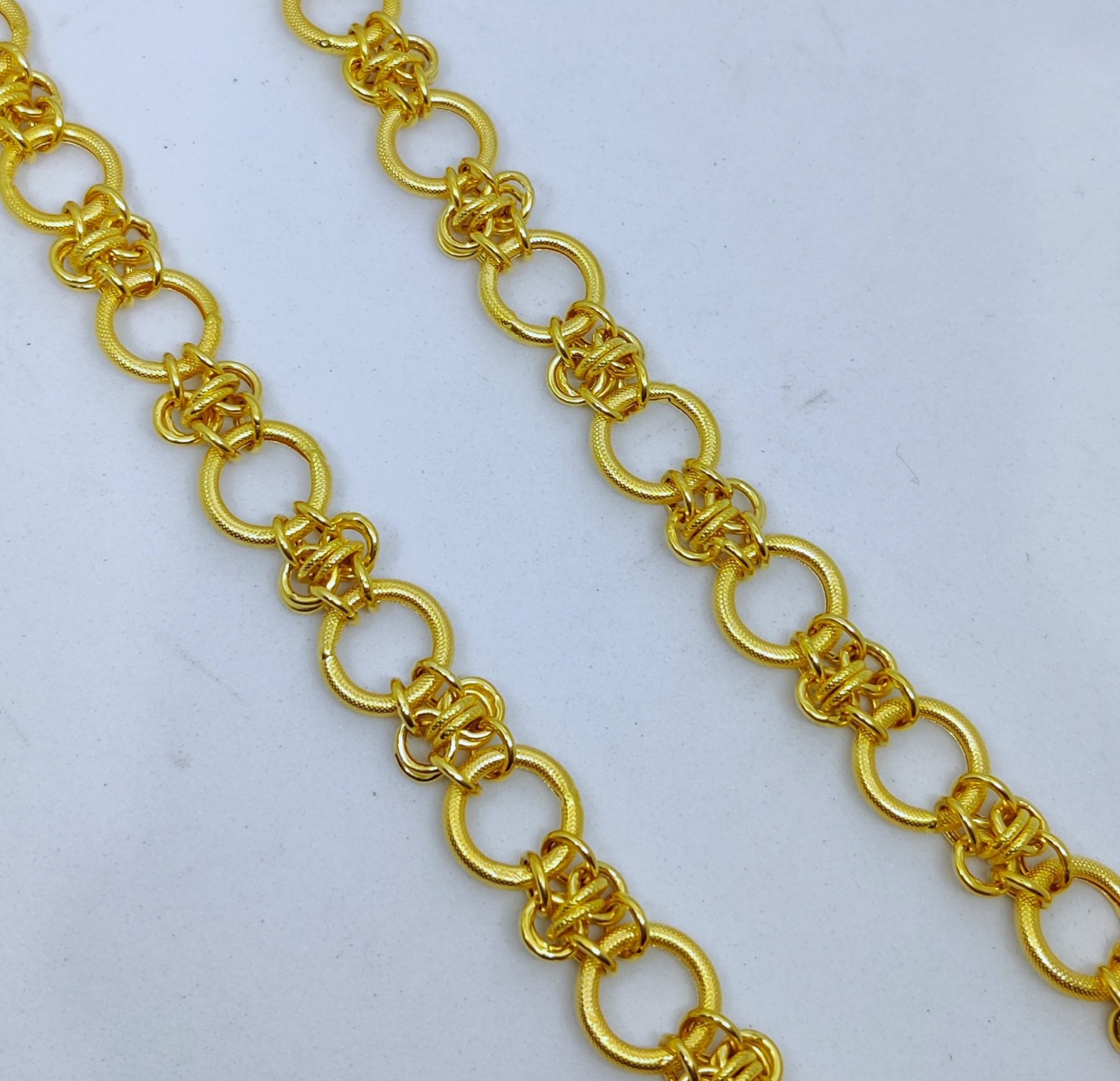 916 Gold Fancy Hollow Chain