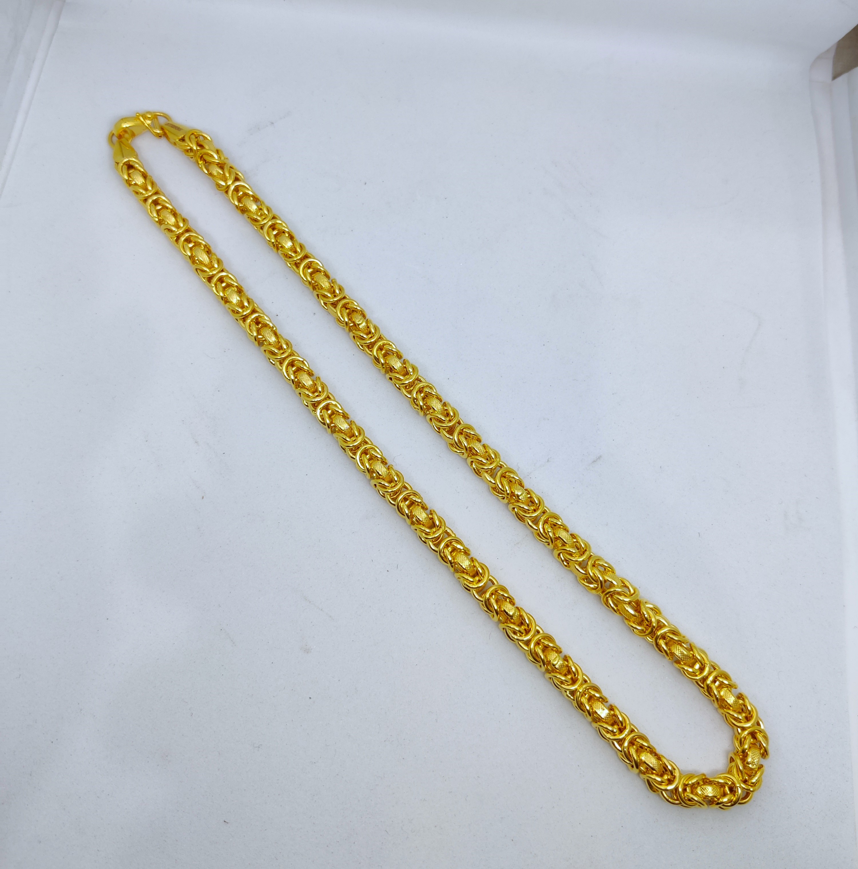 916 Gold Fancy Hollow Chain