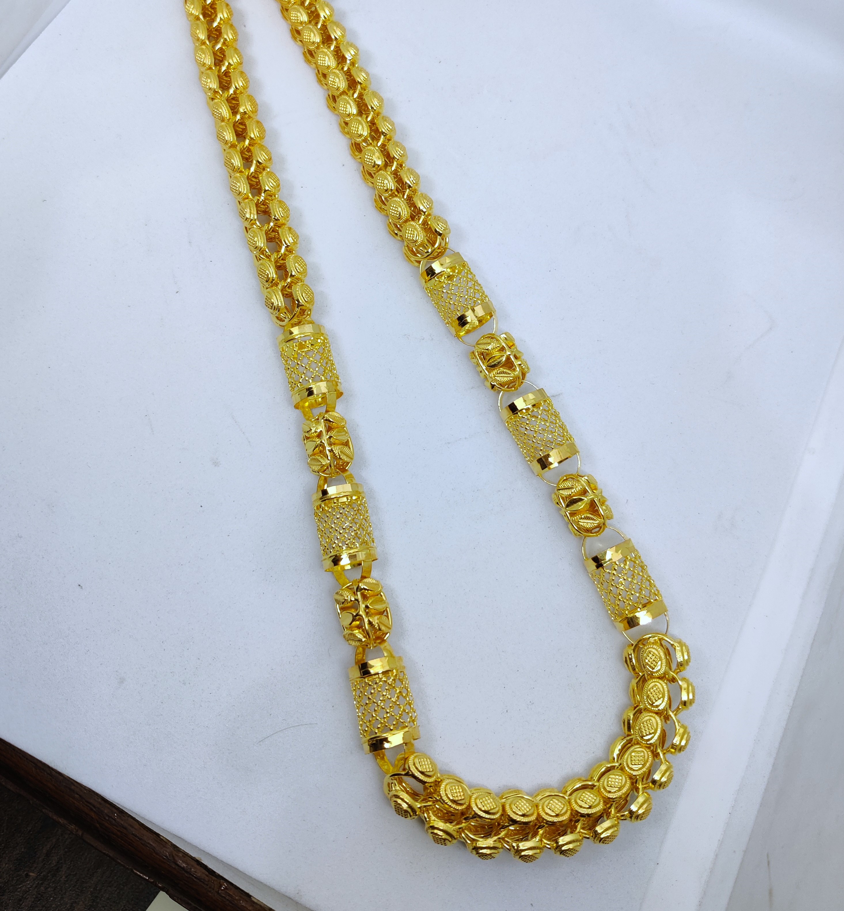 916 Gold Fancy Hollow Chain