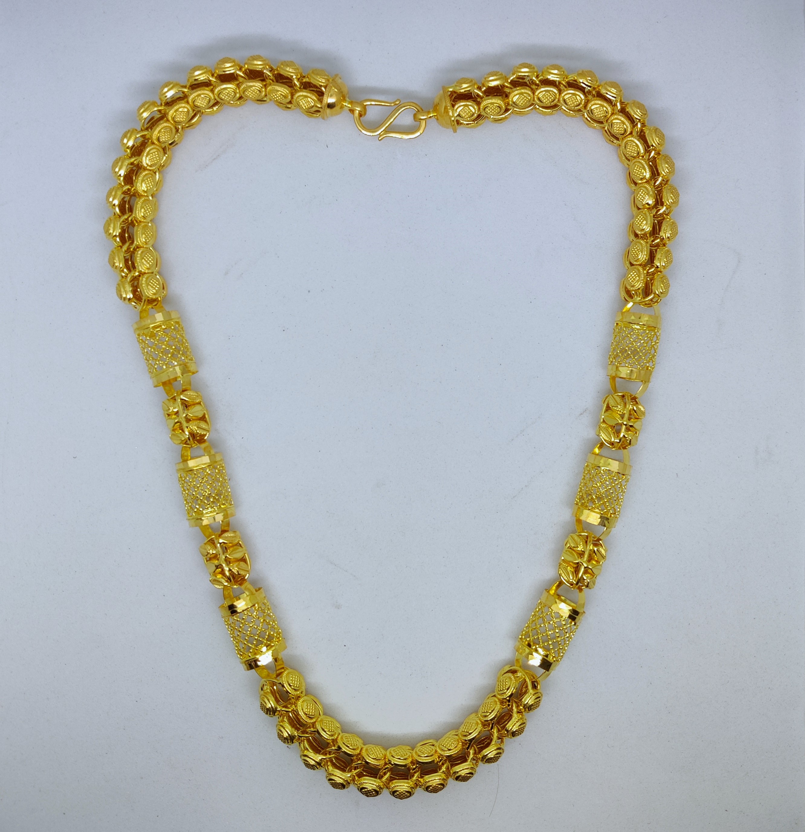 916 Gold Fancy Hollow Chain