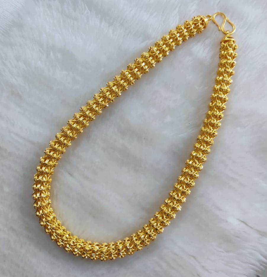 916 Gold Bahubali Hollow Chain