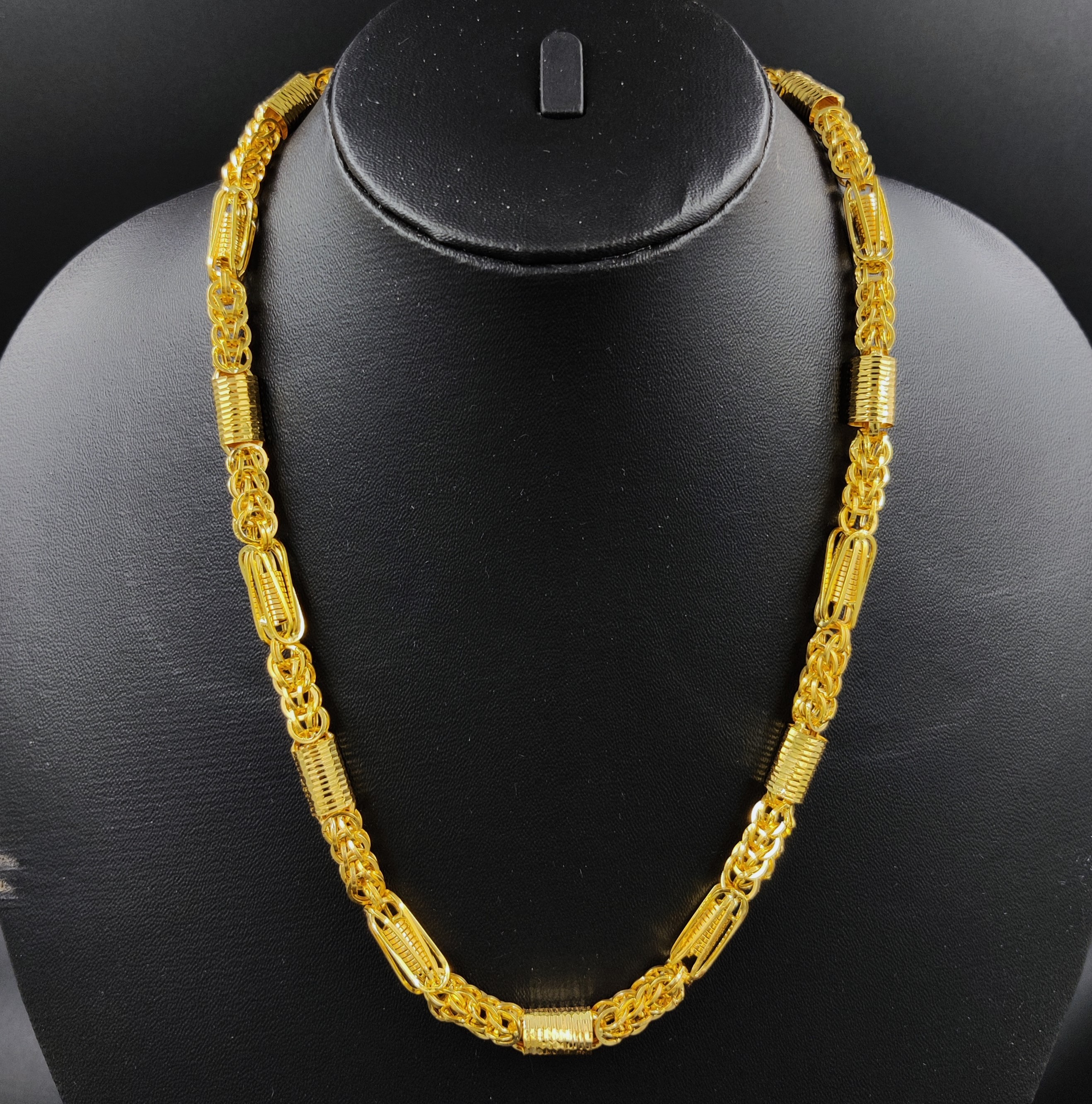 916 Gold Fancy Hollow Chain